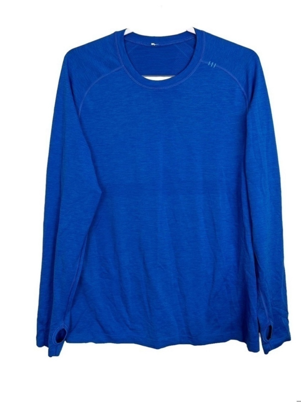 Lululemon Blue Metal Vent Tech Long Sleeve Athletic Top Running